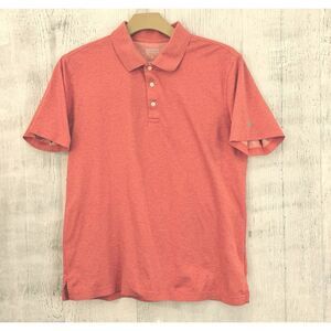 Brooks Brothers Polo Shirt Mens L Heather Red Supima Cotton Soft Casual